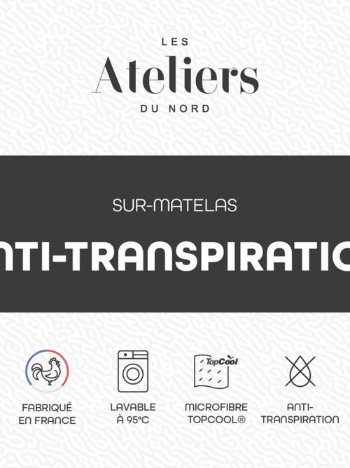 Les Ateliers du Nord - Surmatelas Confort Anti-transpiration - Kiabi