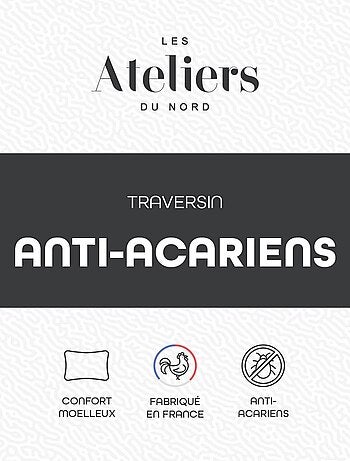 Les Ateliers du Nord - Traversin Anti-acariens