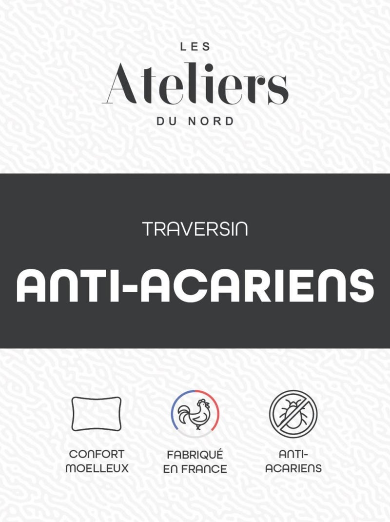 Les Ateliers du Nord - Traversin Anti-acariens Blanc - Kiabi