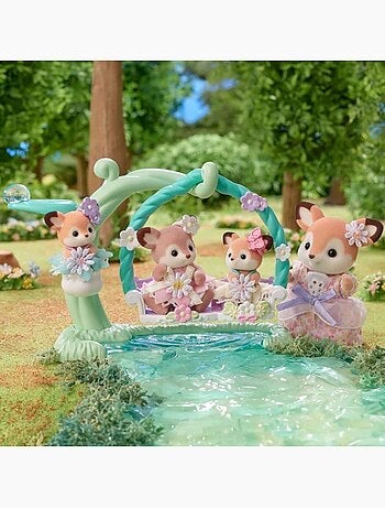 Les bébés biche et balancelle - sylvanian families - 5801