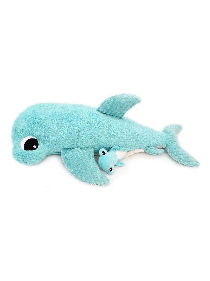 Les Déglingos - Peluche Clou maman et bébé Bleu - Kiabi