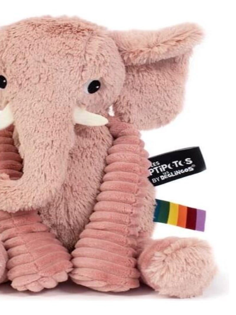 Les Déglingos - Peluche Dimoitou l'éléphant Rose - Kiabi