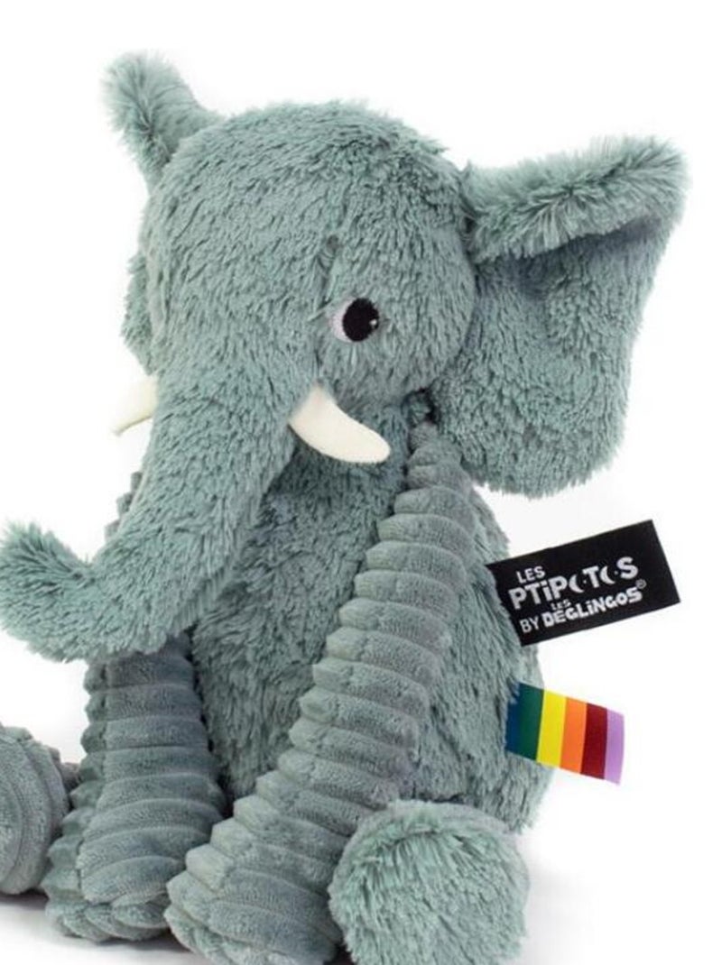 Les Déglingos - Peluche Dimoitou l'éléphant Vert - Kiabi