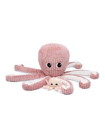 Les Déglingos - Peluche Filou la pieuvre maman et bébé