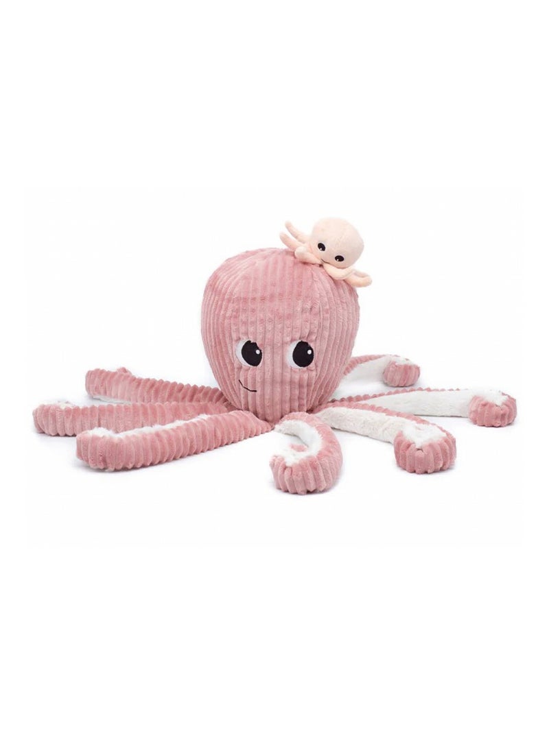 Les Déglingos - Peluche Filou la pieuvre maman et bébé Rose - Kiabi