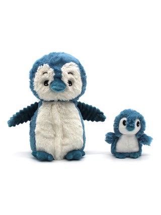 Les Déglingos - Peluche Iglou le pingouin maman et bébé