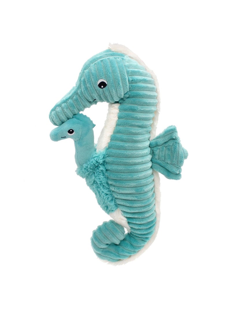 Les Déglingos - Peluche Papadou papa et bébé Bleu - Kiabi