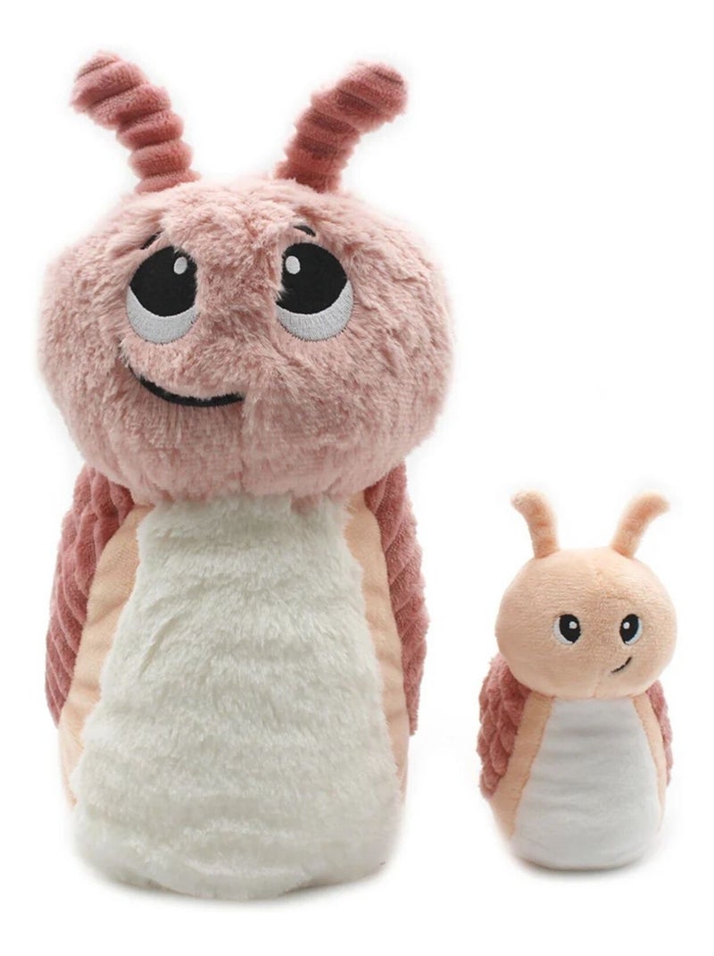 Les Déglingos - Peluche Speedou l'escargot maman et bébé Rose - Kiabi