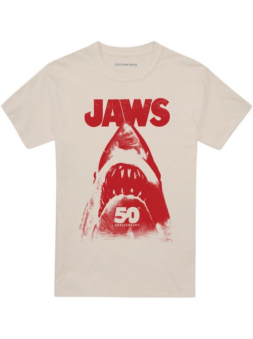 Les Dents de la mer - T-shirt 50ème motif/style requin POSTER - Kiabi