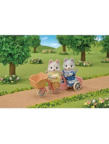 Les frères et sœurs husky et leur tandem - Sylvanian Families - 5637
