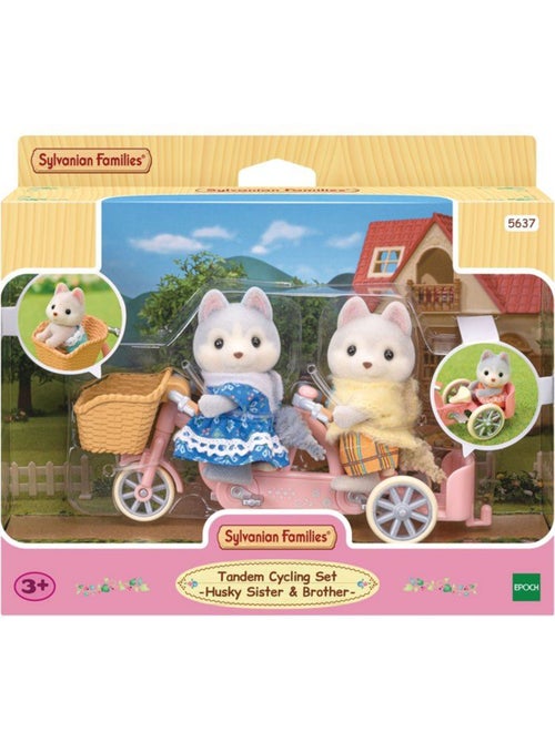 Les frères et sœurs husky et leur tandem - sylvanian families - 5637 - Kiabi