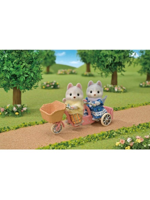 Les frères et sœurs husky et leur tandem - sylvanian families - 5637 - Kiabi
