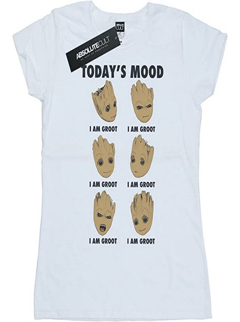 Les Gardiens de la Galaxie - T-shirt TODAY´S MOOD (Bébé Groot) Blanc - Kiabi