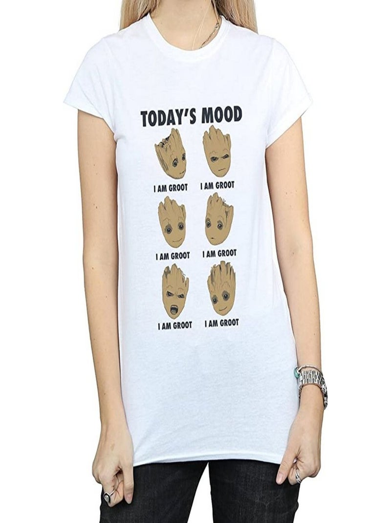 Les Gardiens de la Galaxie - T-shirt TODAY´S MOOD (Bébé Groot) Blanc - Kiabi