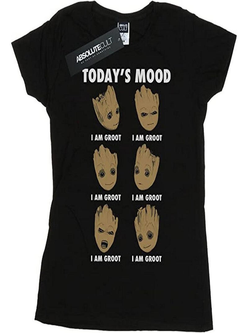 Les Gardiens de la Galaxie - T-shirt TODAY´S MOOD (Bébé Groot) Noir - Kiabi