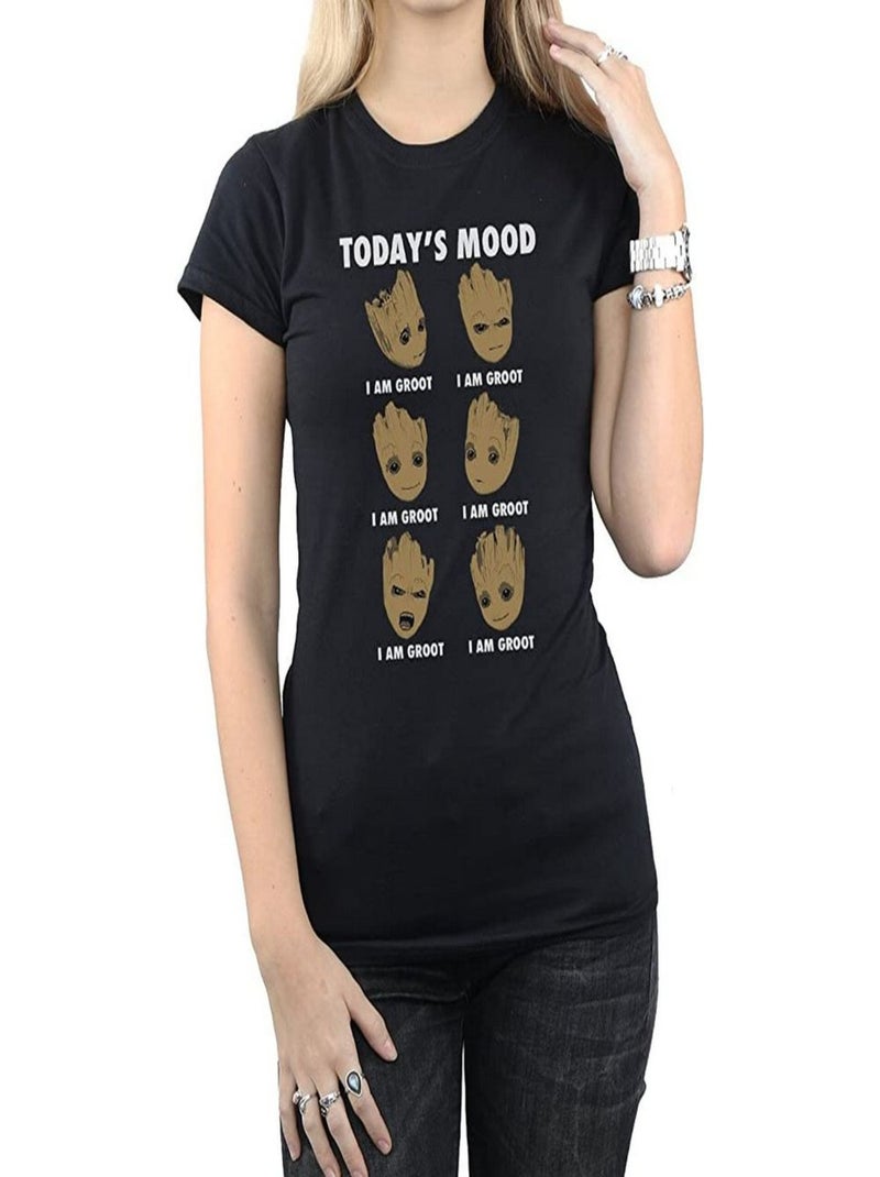 Les Gardiens de la Galaxie - T-shirt TODAY´S MOOD (Bébé Groot) Noir - Kiabi