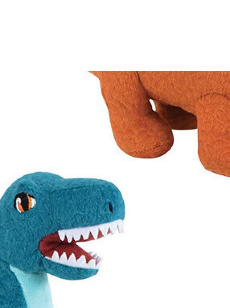 Les Jeminosaures Lot De 3 Peluches Diplodocus, Velocira, Stegosaur 18cm Multicolore - Kiabi
