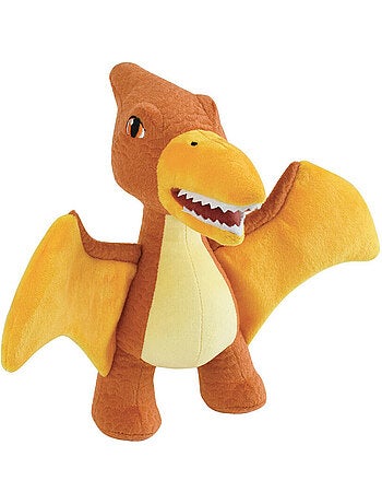Les Jeminosaures Ptéranodon Peluche sonores et lumineuses orange 25cm
