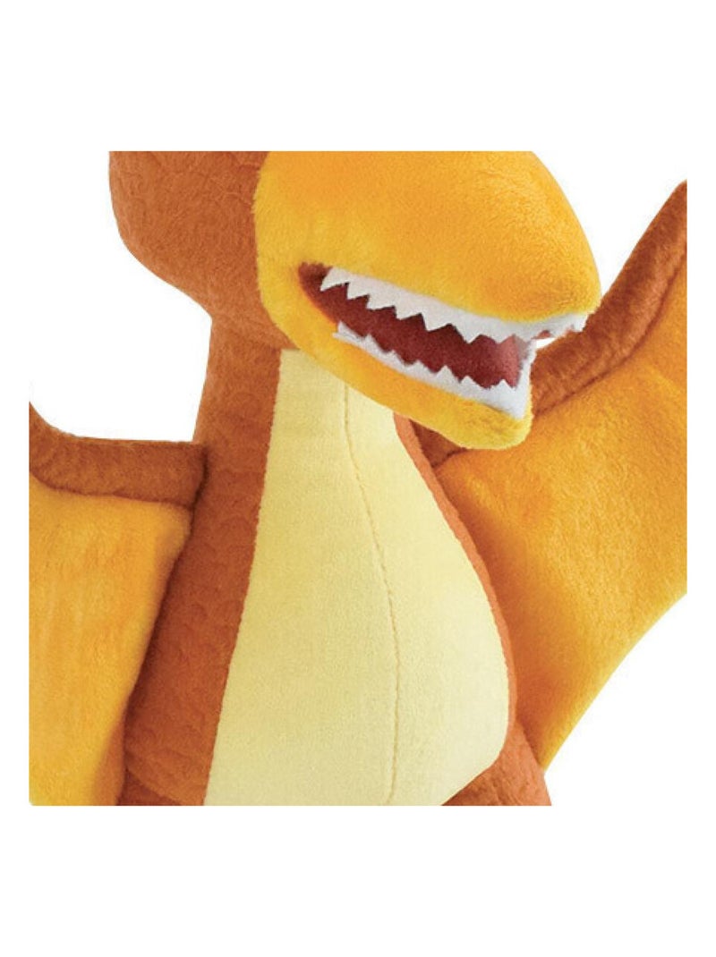 Les Jeminosaures Ptéranodon Peluche sonores et lumineuses orange 25cm Multicolore - Kiabi