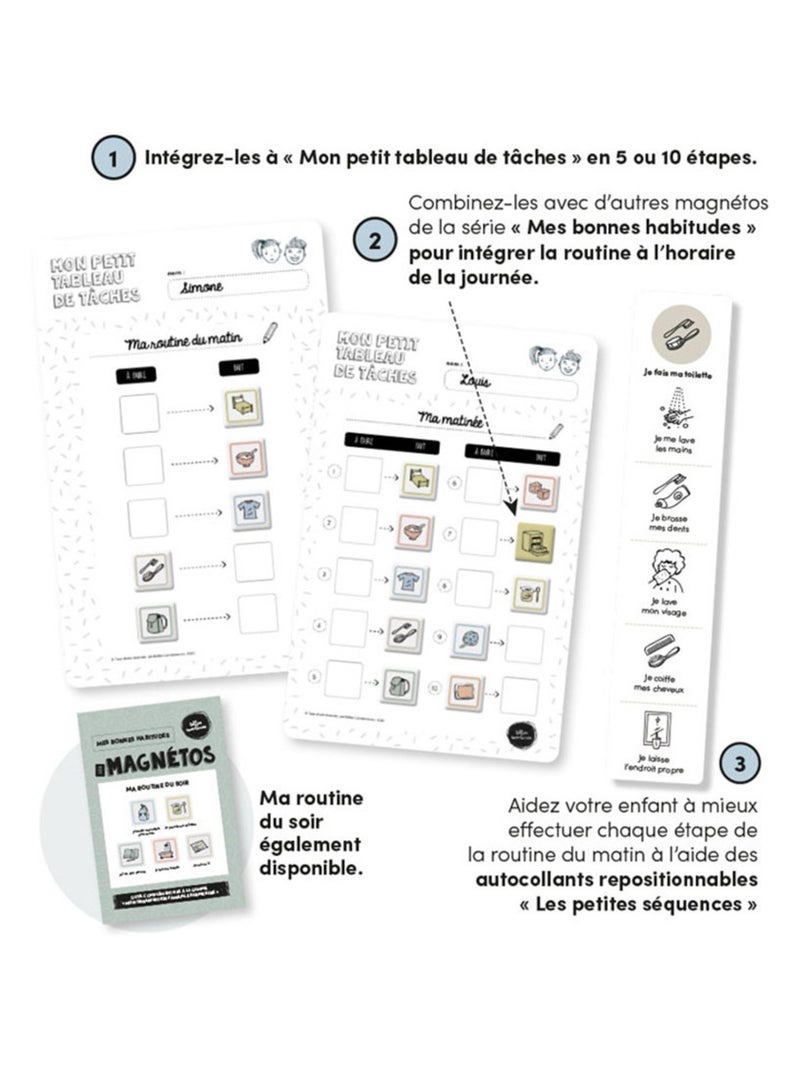 Les Magnétos - Mes Bonnes Habitudes - Ma routine du matin N/A - Kiabi
