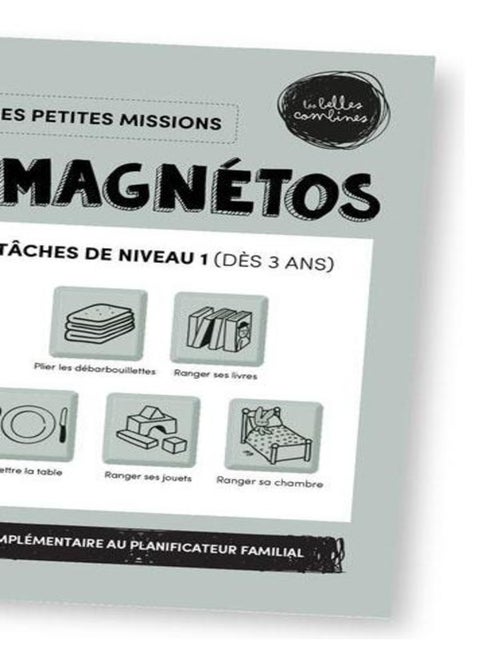Les Magnétos - Mes Petites Missions : Tâches de niveau 1 (dès 3 ans) - Kiabi