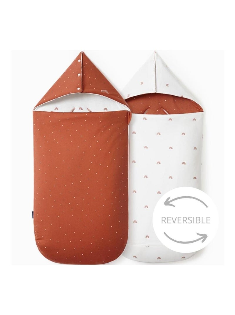 Les petites billes - Nid d'ange réversible 4 saisons Rouge - Kiabi
