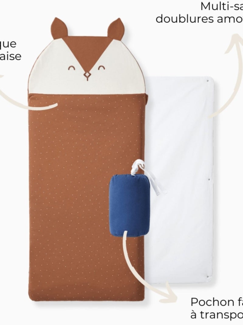 Les petites billes - Sac de couchage 4 saisons Marron - Kiabi