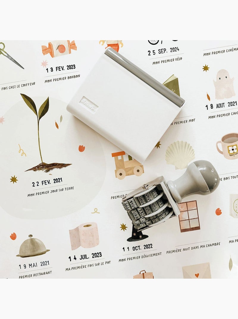 Les Petites Dates - Affiche Mes Premières Fois Beige - Kiabi