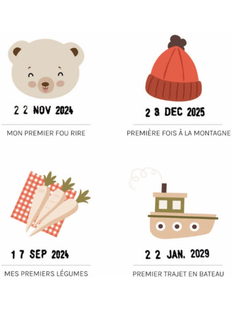 Les Petites Dates - Affiche Mes Premières Fois Blanc - Kiabi
