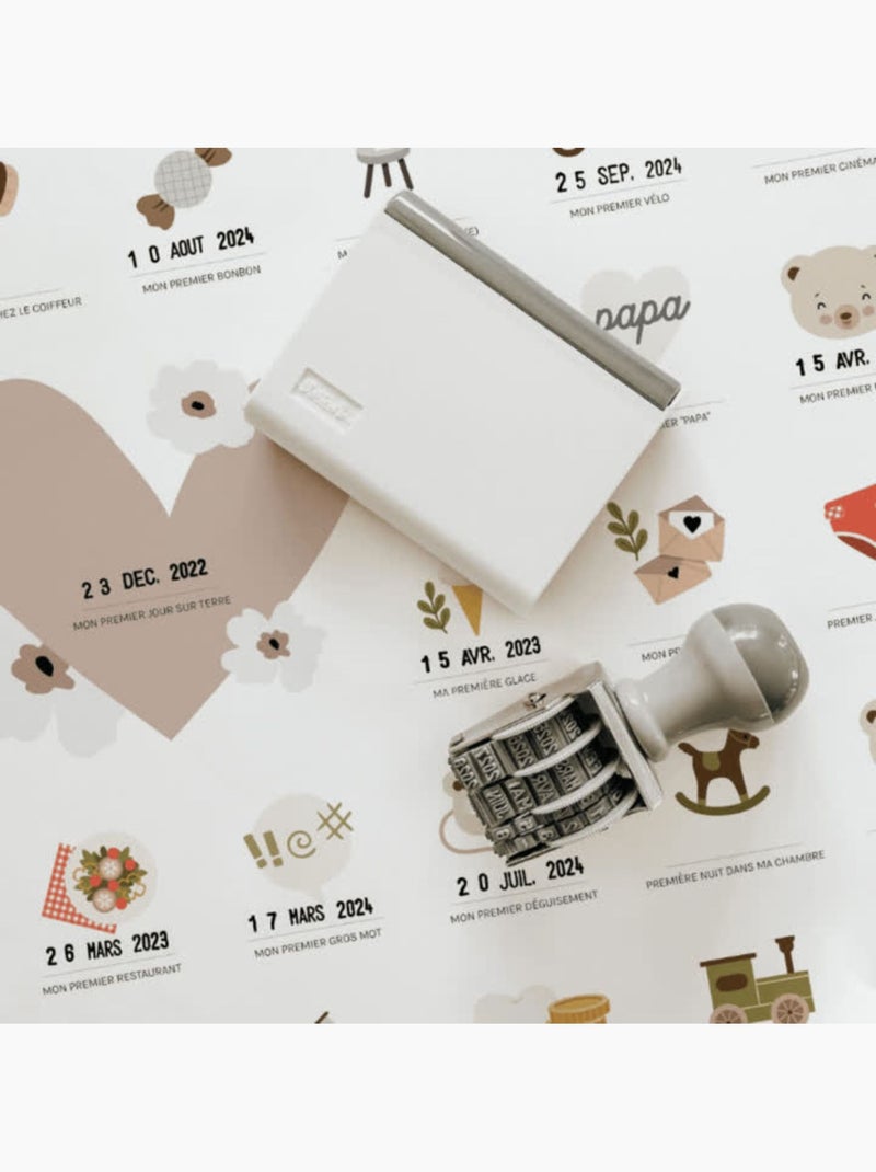 Les Petites Dates - Affiche Mes Premières Fois Blanc - Kiabi