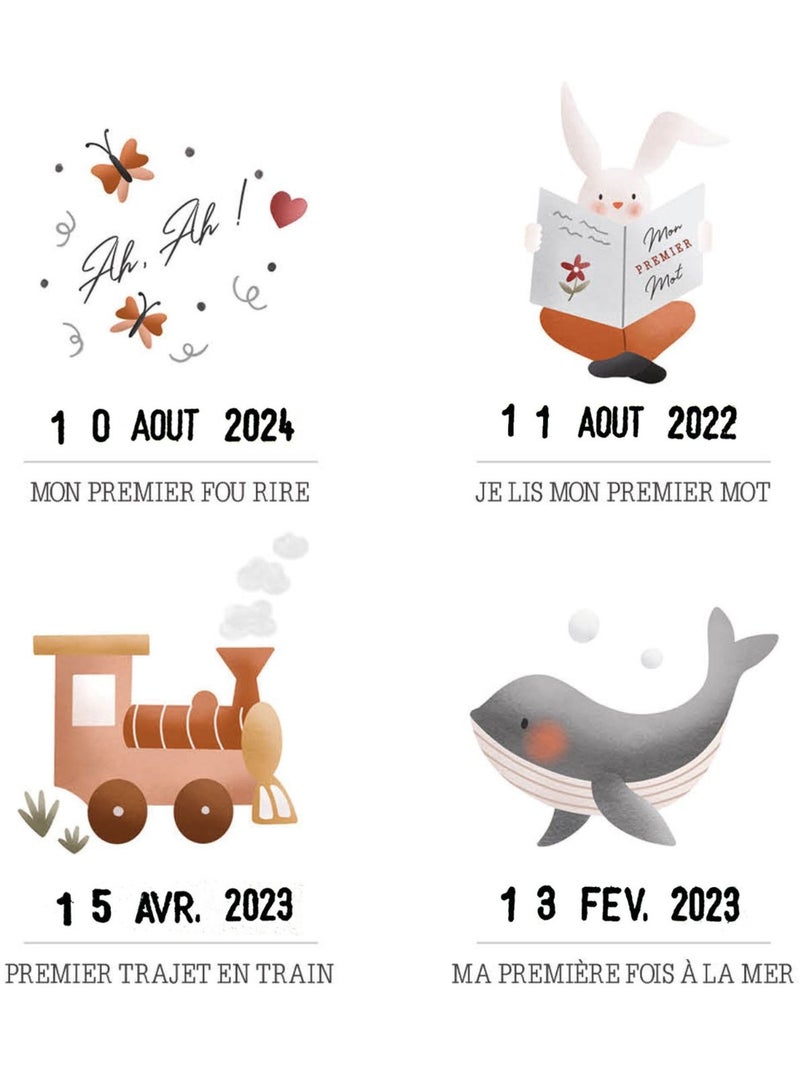 Les Petites Dates - Affiche Mes Premières Fois Gris - Kiabi