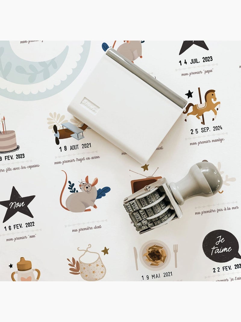 Les Petites Dates - Affiche Mes Premières Fois Souris Bleu - Kiabi