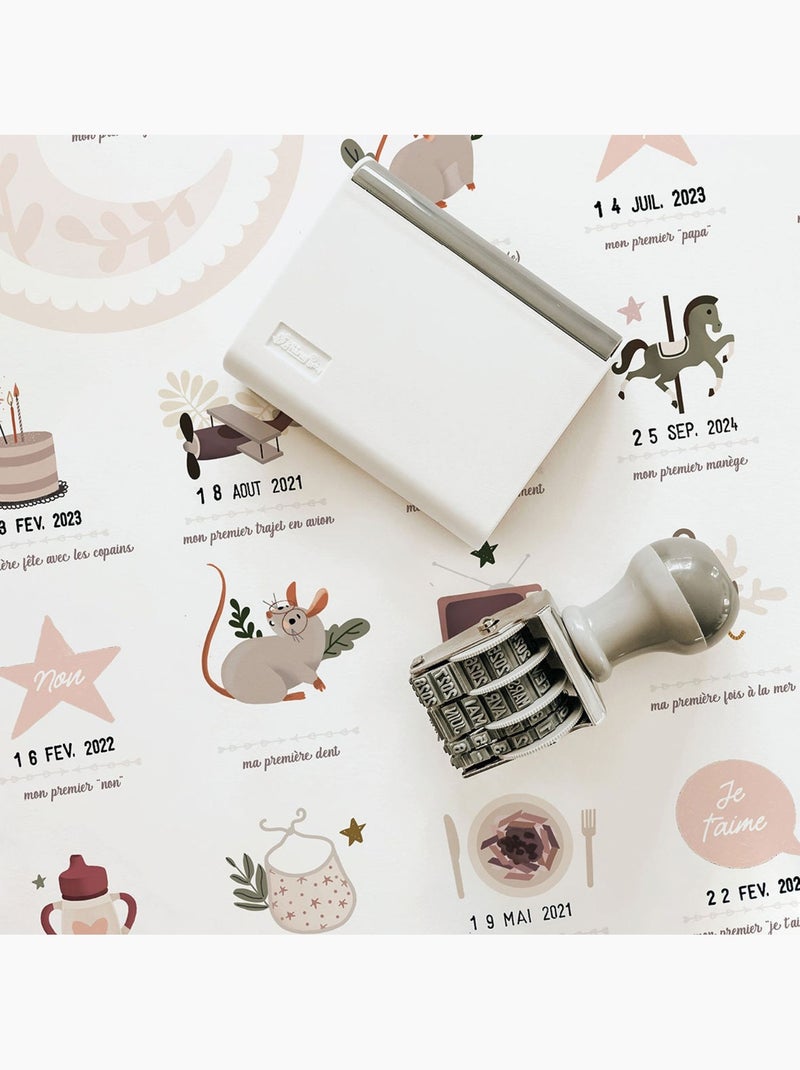 Les Petites Dates - Affiche Mes Premières Fois Souris Rose - Kiabi