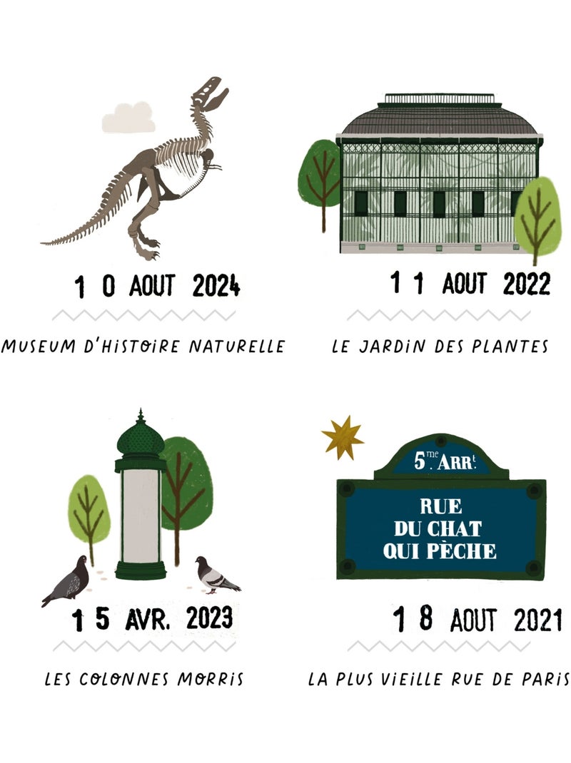 Les Petites Dates - Affiche Paris Gris - Kiabi