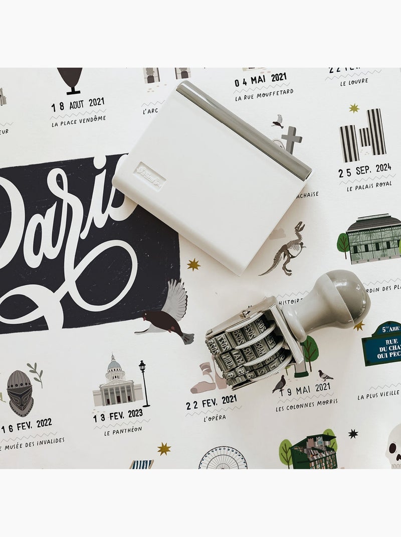 Les Petites Dates - Affiche Paris Gris - Kiabi