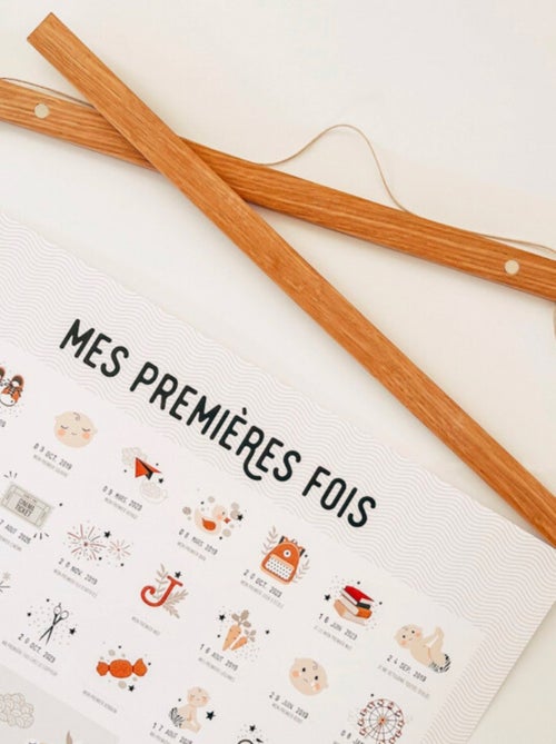 Les Petites Dates - Porte-Affiche en pin - Kiabi