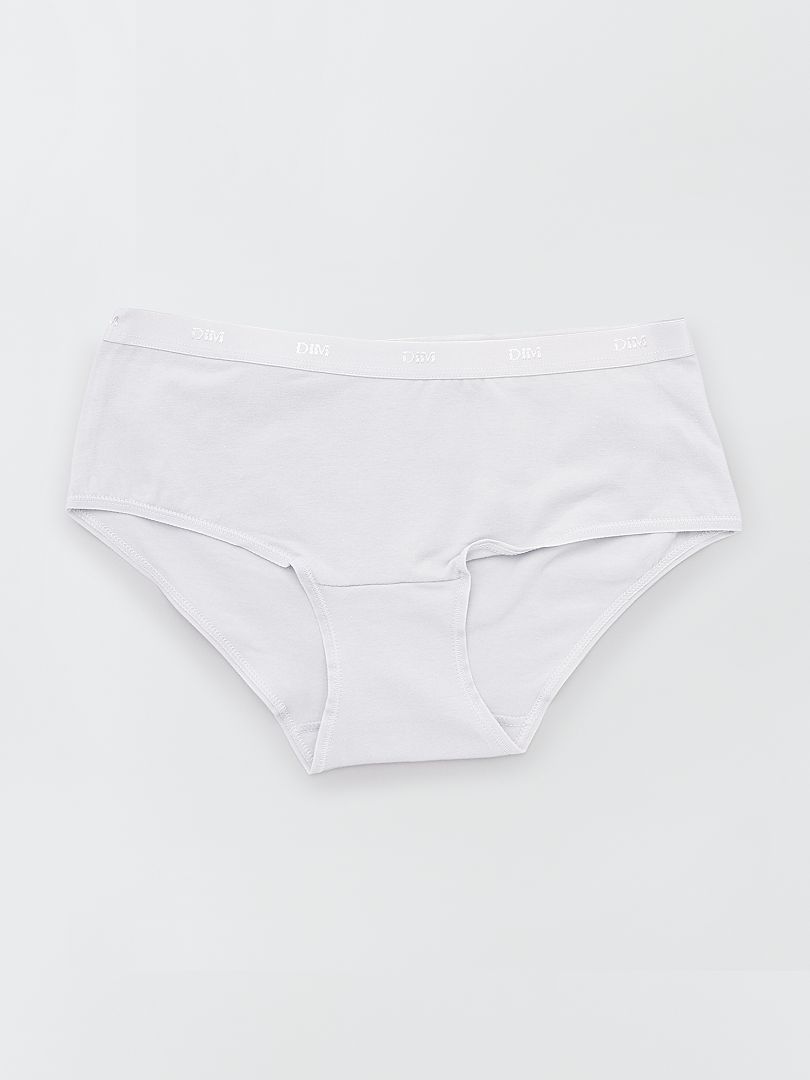 Les Pockets de 'DIM' - lot de 5 boxers blanc/noir/gris/rose - Kiabi