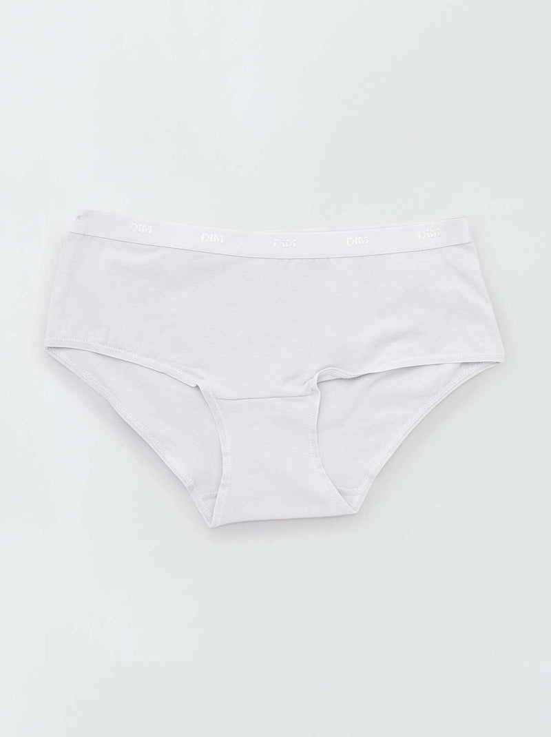 Les Pockets de 'DIM' - lot de 5 boxers blanc/noir/gris/rose - Kiabi