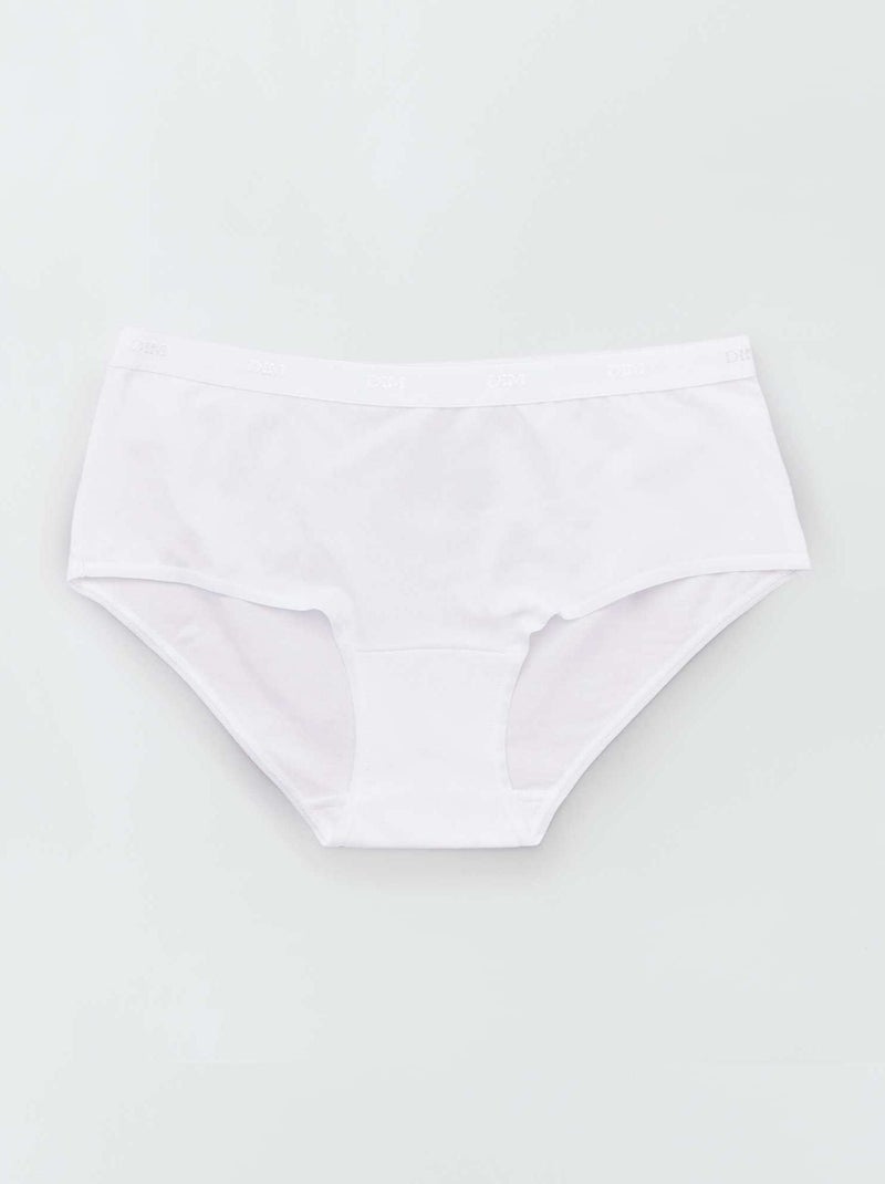 Les Pockets de 'DIM' - lot de 5 boxers blanc/noir/gris/rose - Kiabi