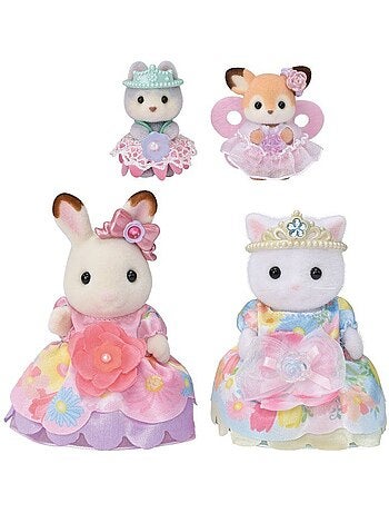 Les princesses en robes à fleurs - sylvanian families - 5809
