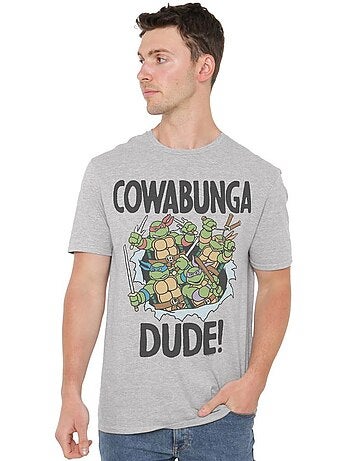 Les Tortues Ninja - T-shirt COWABUNGA DUDE