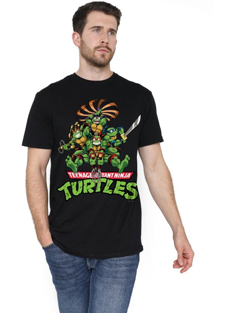 Les Tortues Ninja - T-shirt Noir - Kiabi