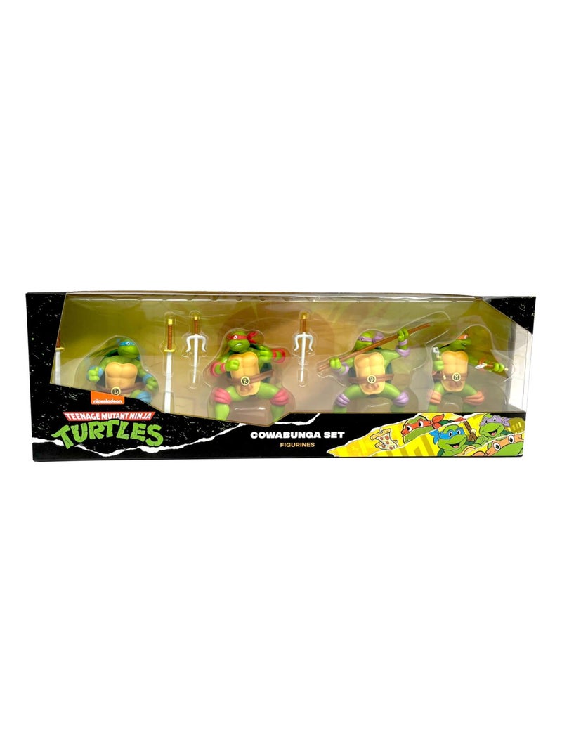 Les Tortues Ninja set de 4 figurines Jaune - Kiabi