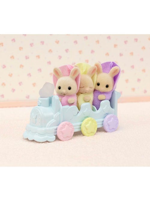 Les triplés lapin crème et accessoires de bain - sylvanian families - 5707 - Kiabi