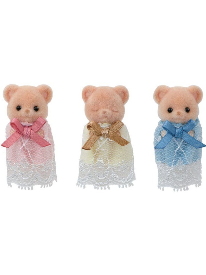 Les triplés ours biscuit - sylvanian families - 5866 - mini univers Multicolore - Kiabi