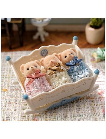 Les triplés ours biscuit - sylvanian families - 5866 - mini univers