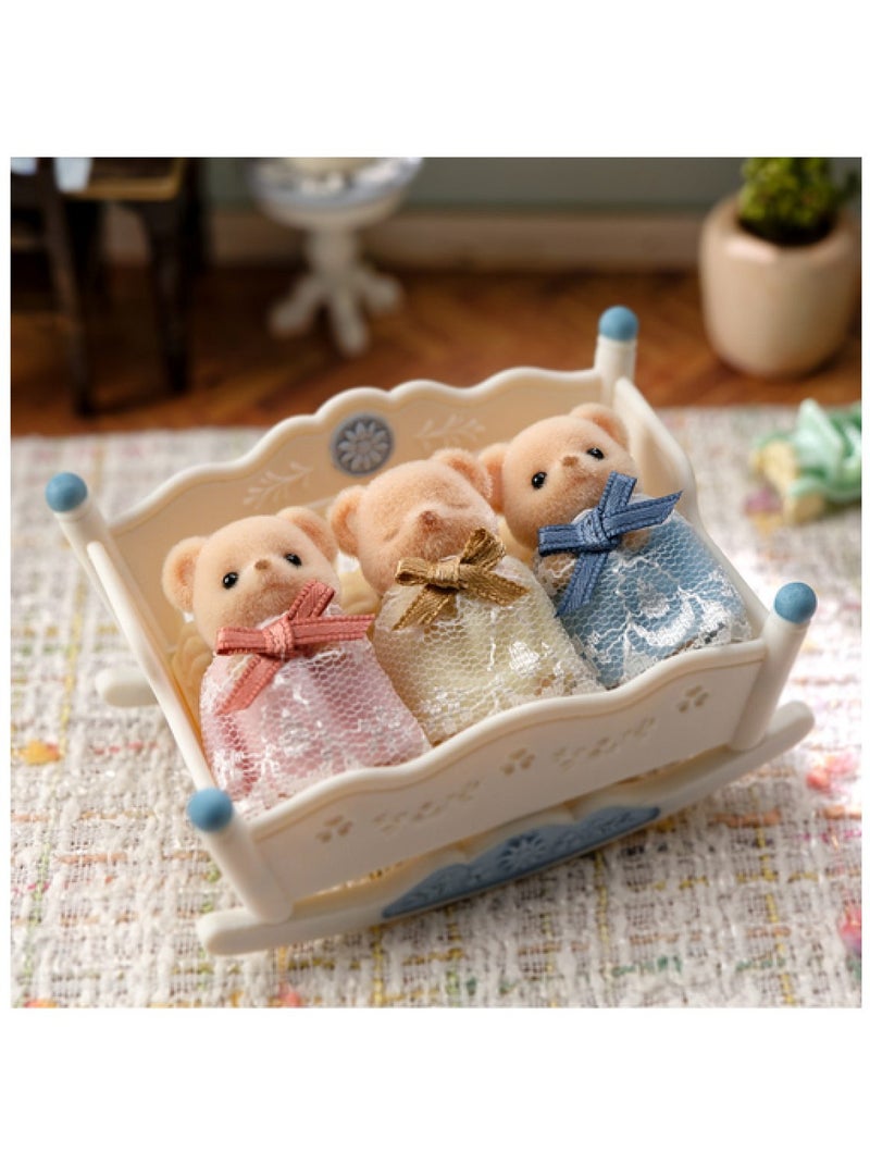 Les triplés ours biscuit - sylvanian families - 5866 - mini univers Rose - Kiabi