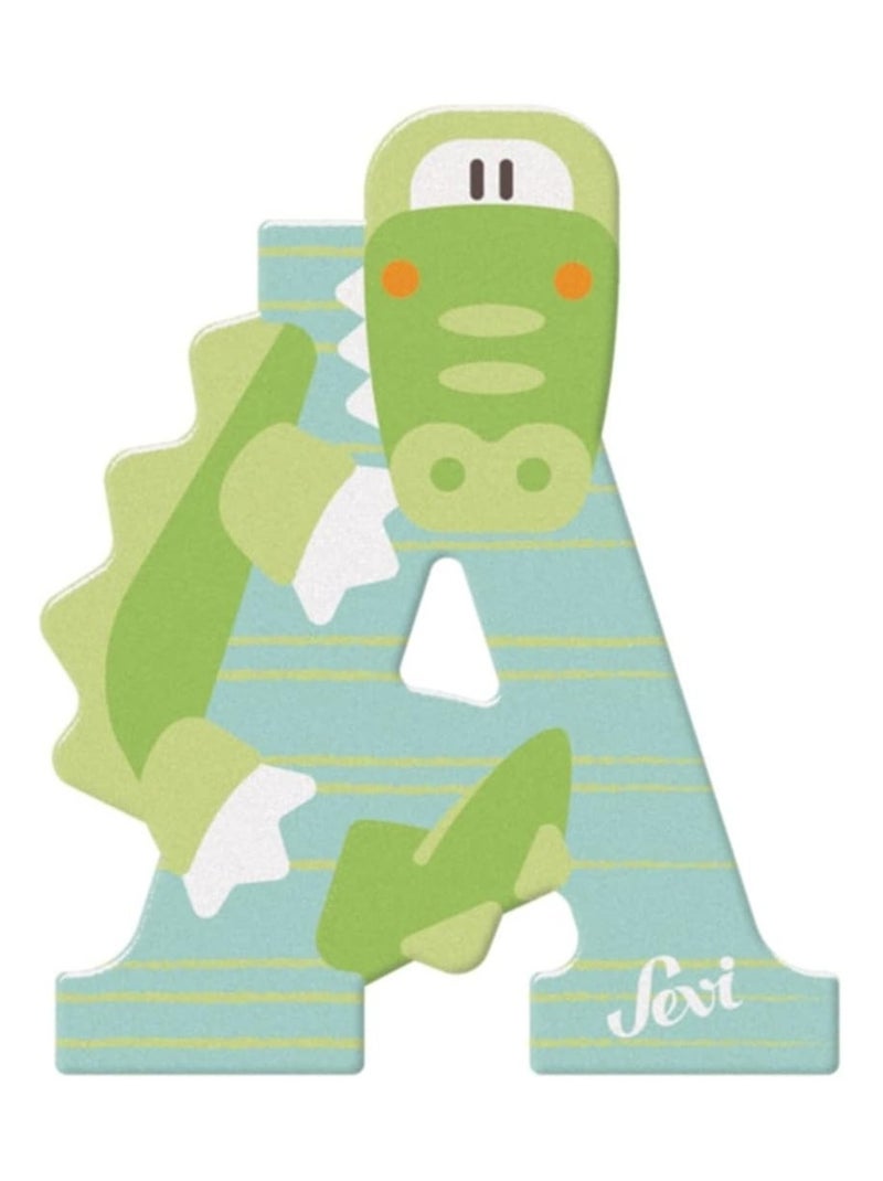 Lettre A - Alligator Bleu - Kiabi