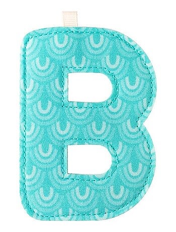 Lettre B en tissu