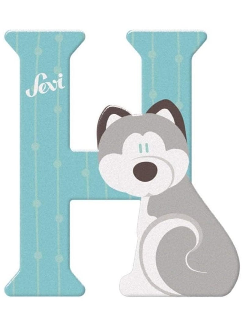 Lettre H - Husky Bleu - Kiabi